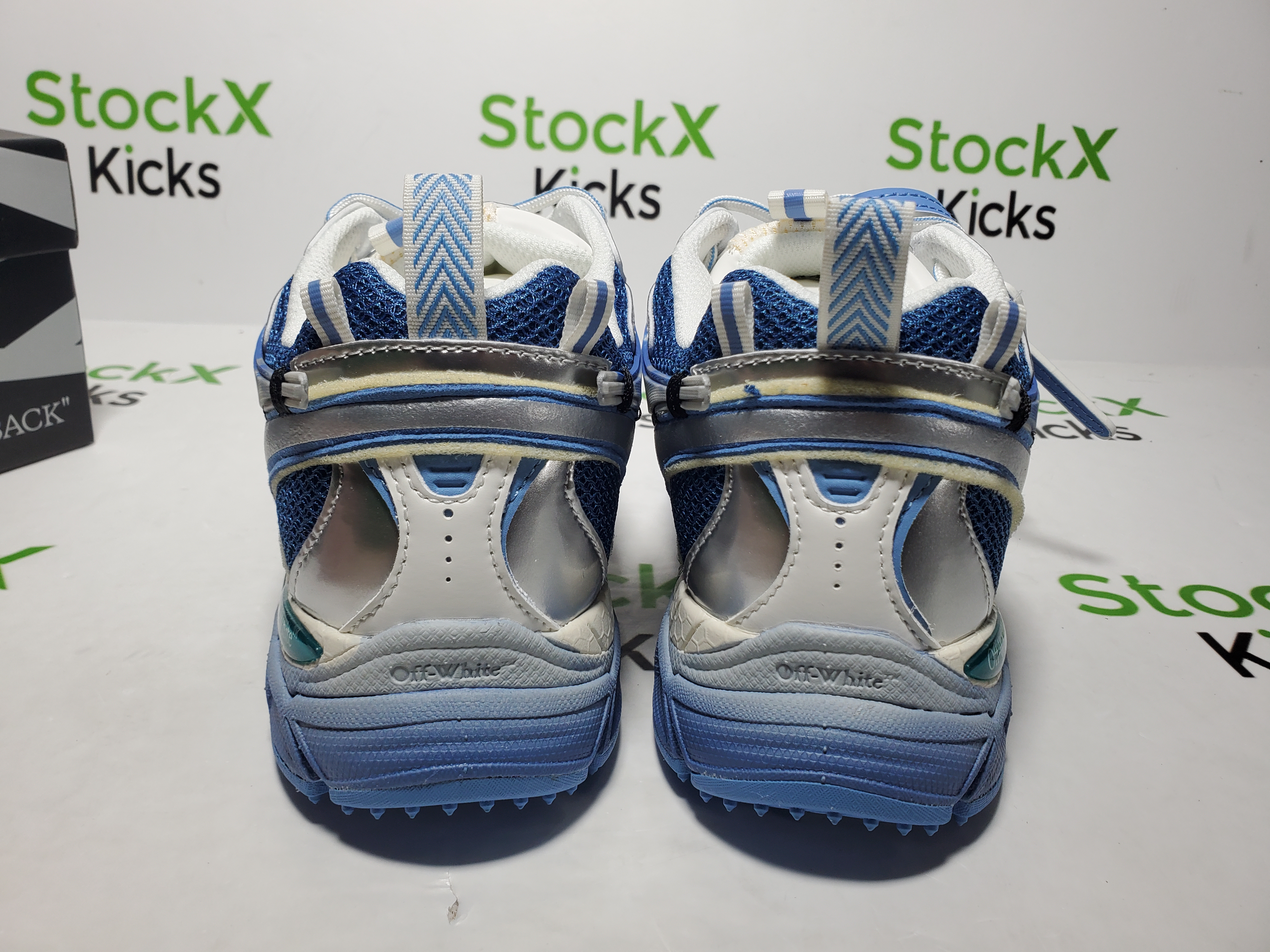 Off White Be Right Back Sneakers Gradient Blue OMIA295S25 FAB00 47245 review StockxKicks 03