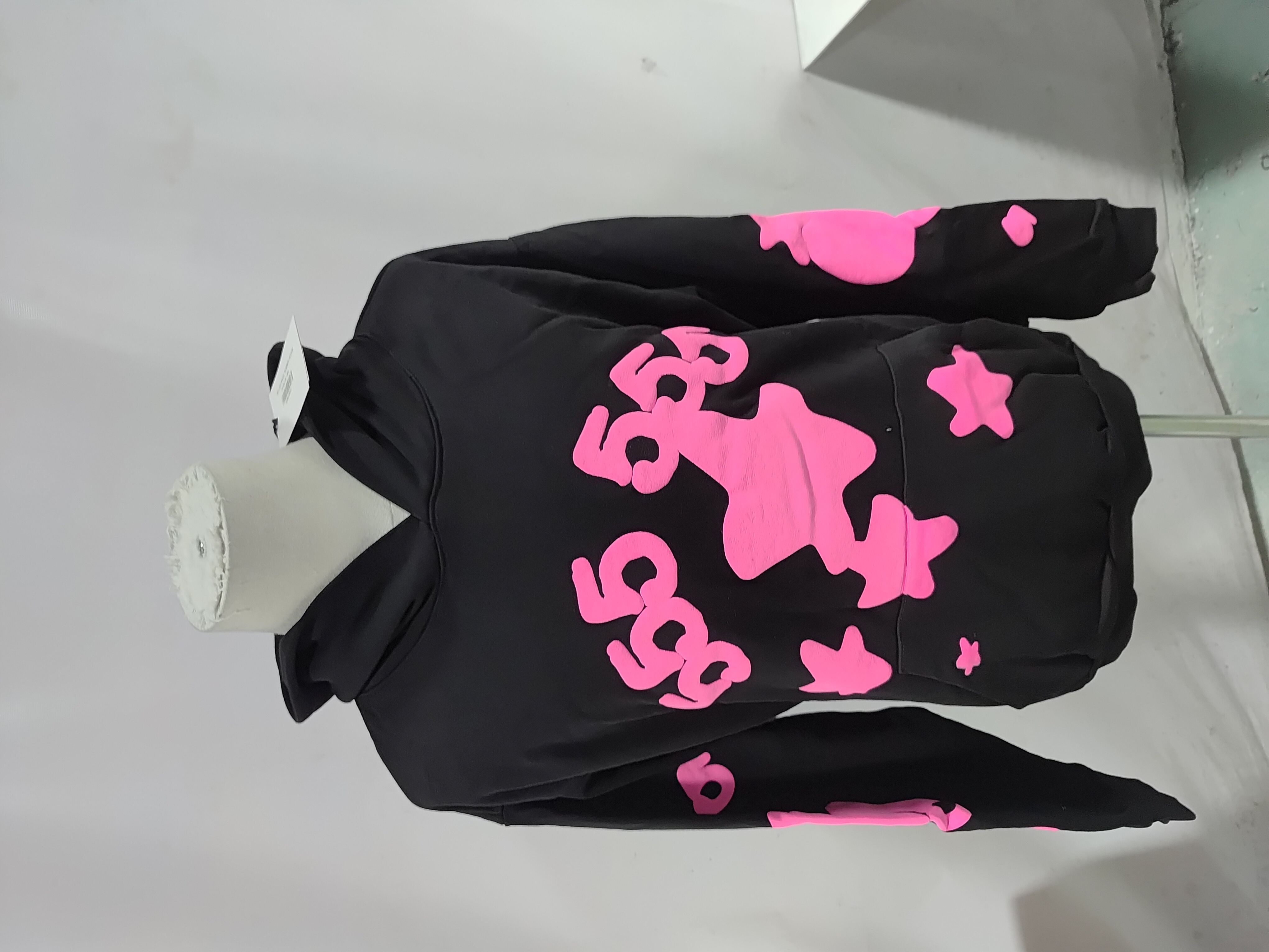 Sp5der Beluga Angel Number Hoodie Black EG 981 review StockxKicks 01