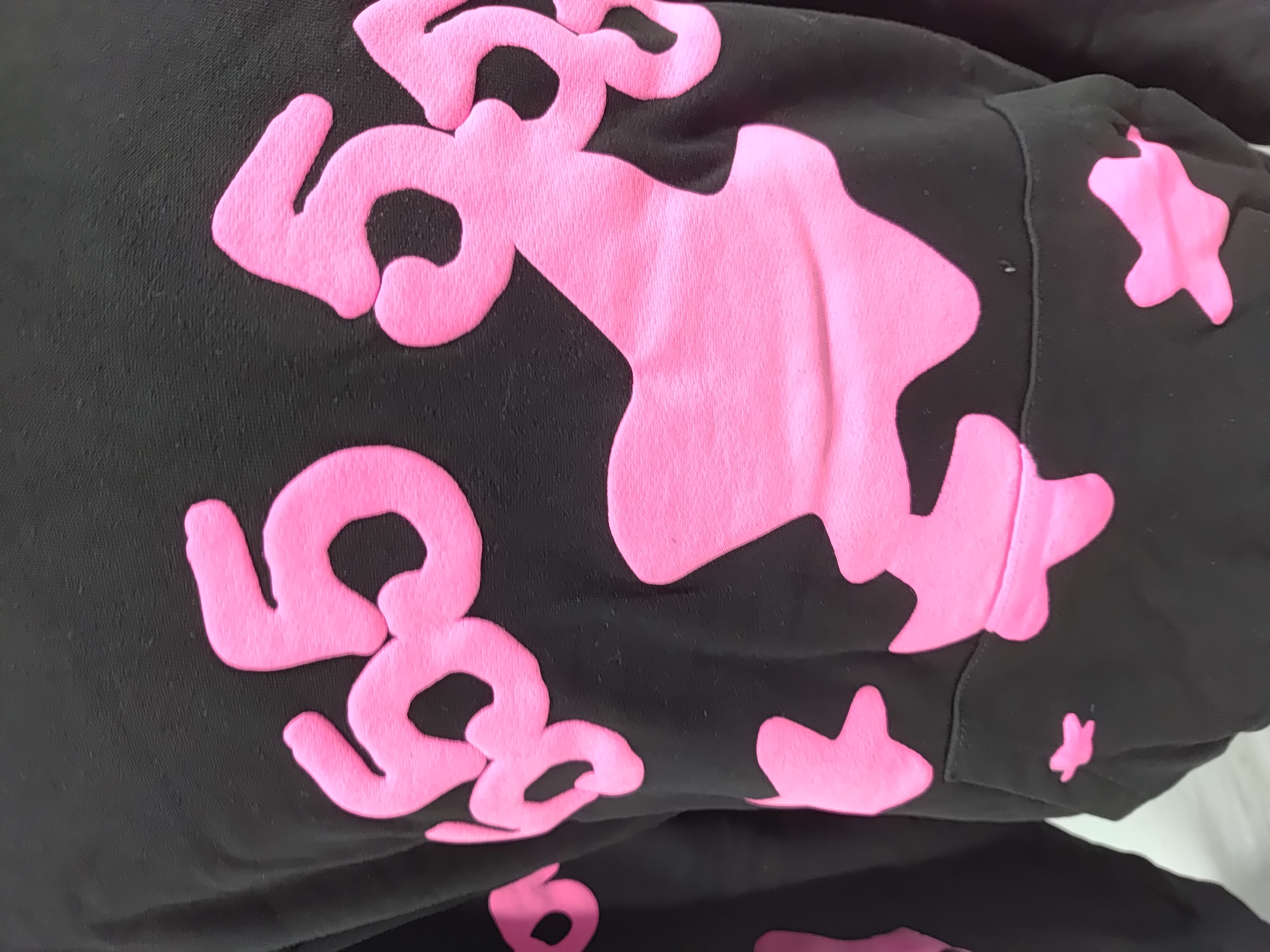 Sp5der Beluga Angel Number Hoodie Black EG 981 review StockxKicks 02