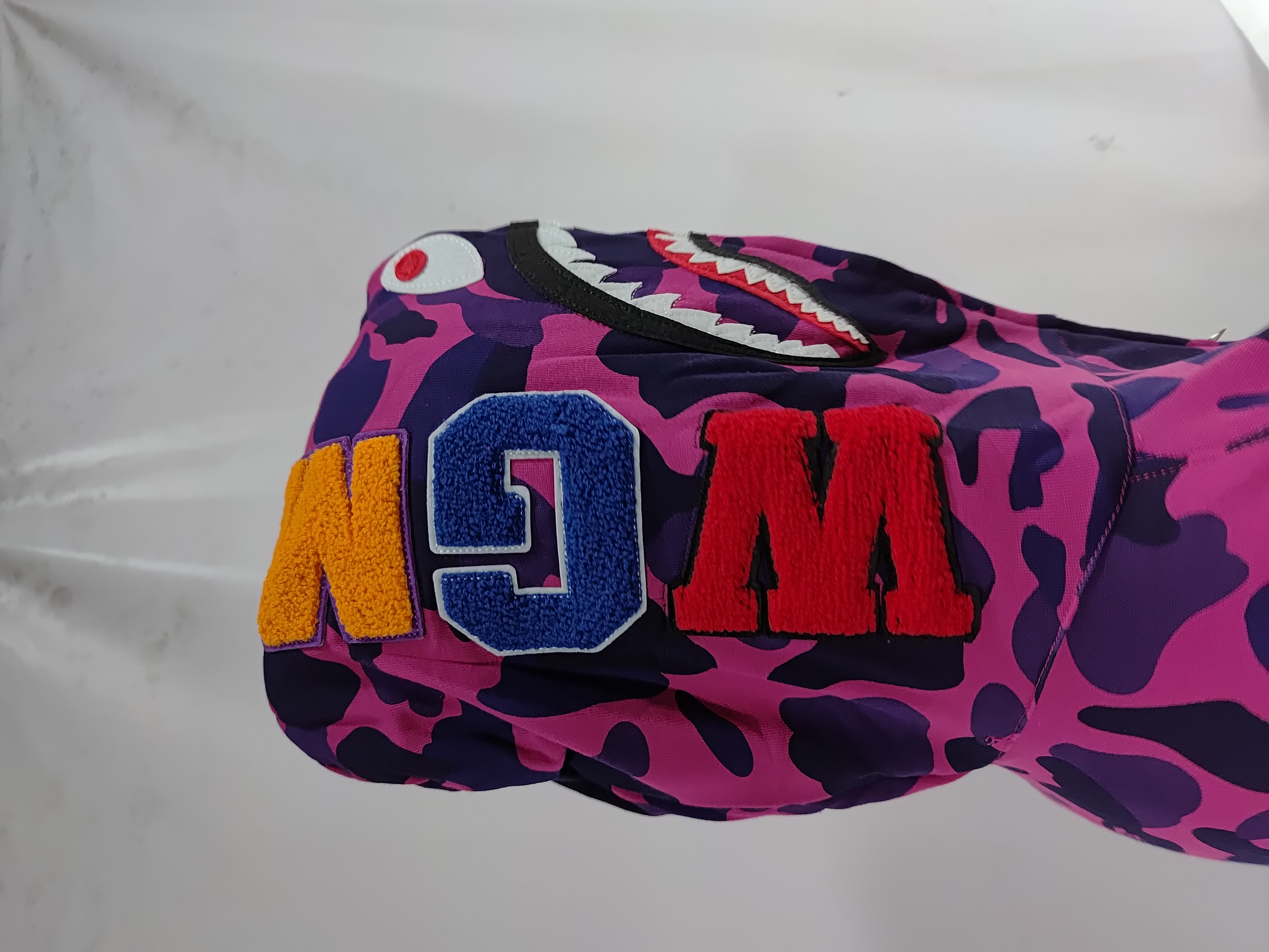 BAPE Color Camo Shark Zip Hoodie Purple 4580793338444 review StockxKicks 03