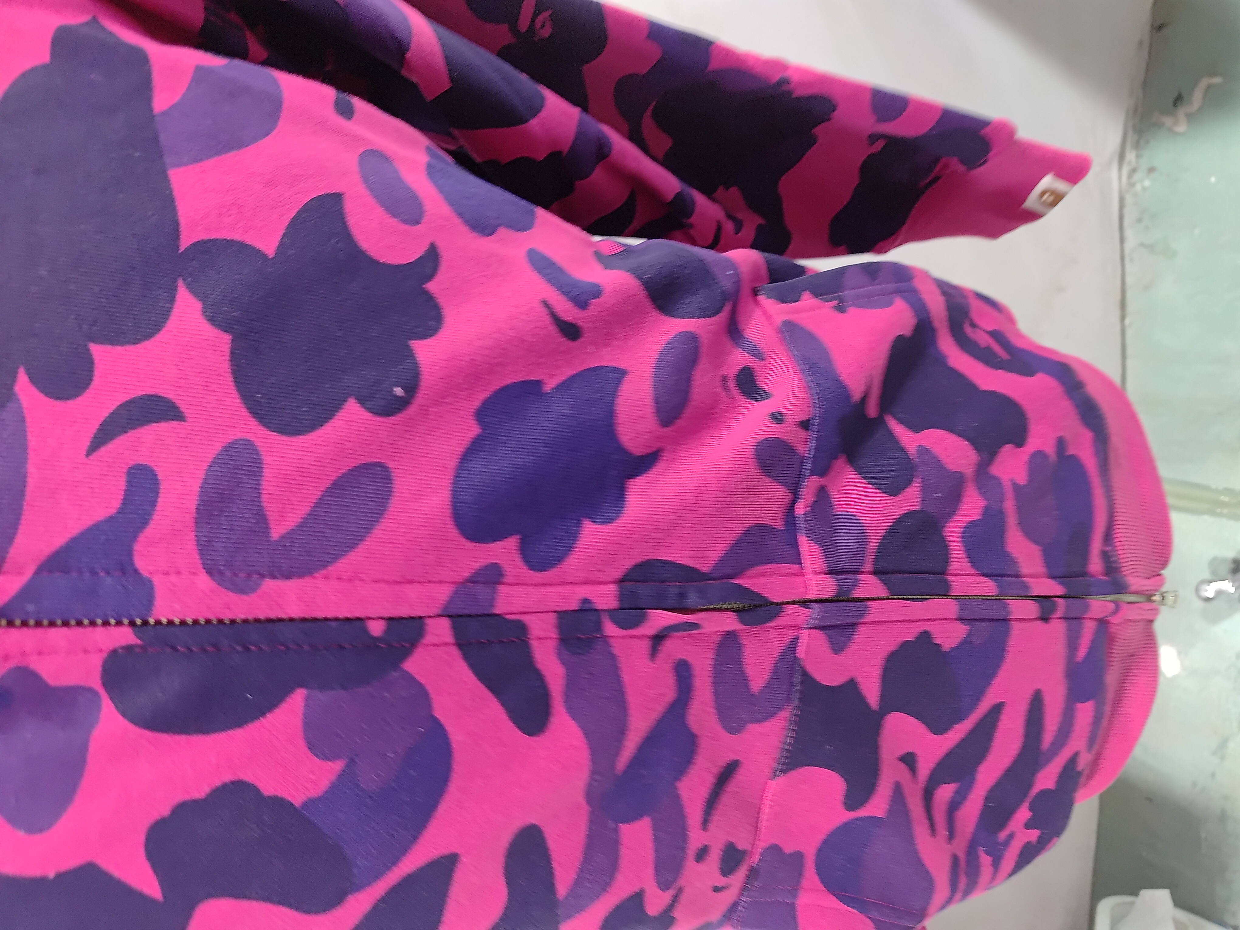 BAPE Color Camo Shark Zip Hoodie Purple 4580793338444 review StockxKicks 02