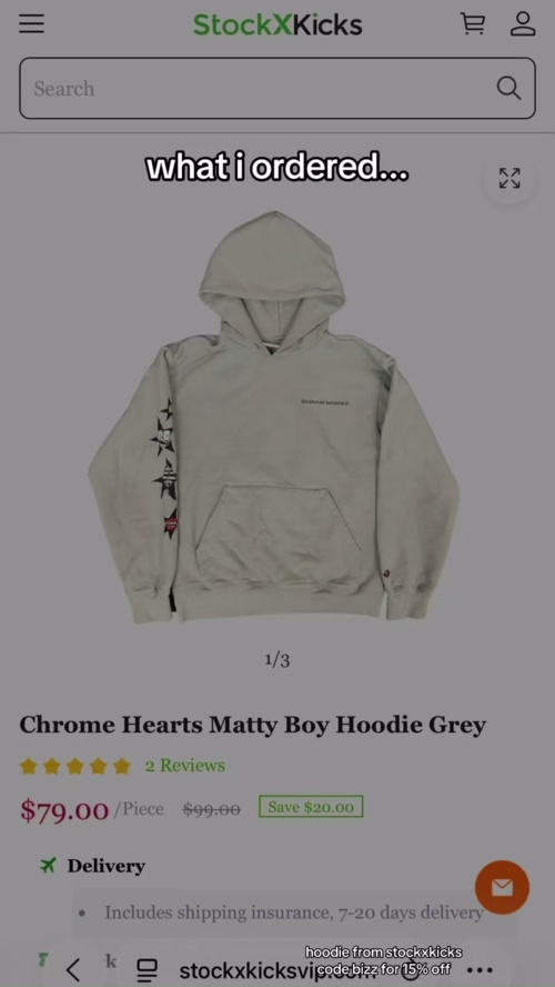 Chrome Hearts Matty Boy Hoodie Grey reviewed by