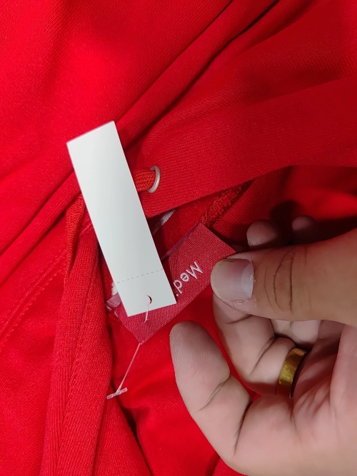 Supreme Satin Appliqué Hooded Sweatshirt Red reviewed by