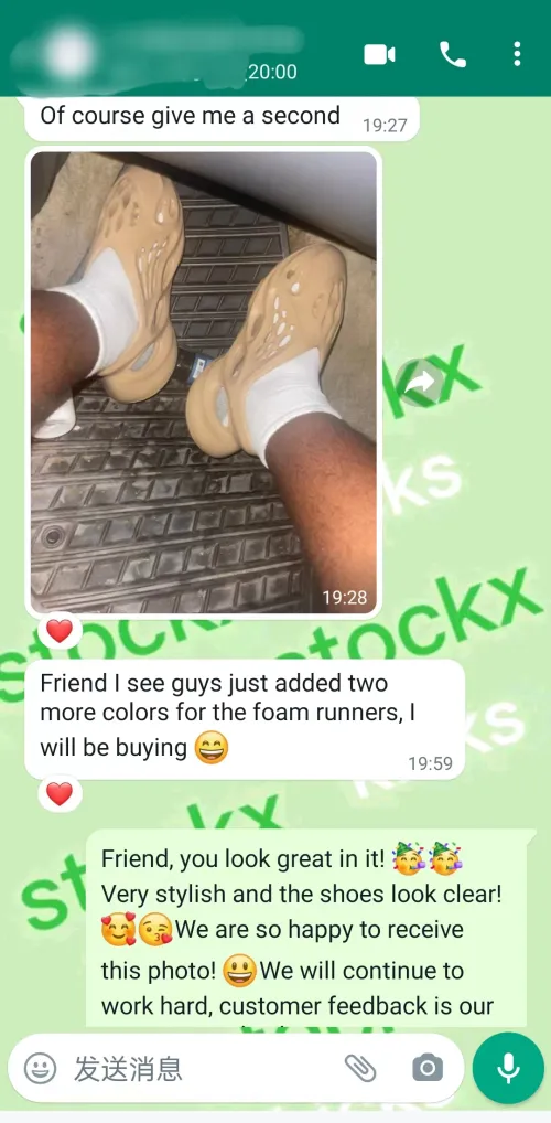 This customer is a YEEZY FOAM lover ， thank you very much for this customer! Your support is our motivation