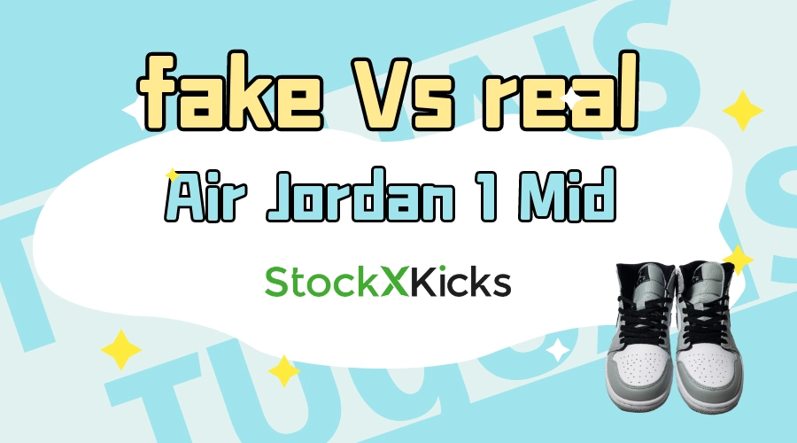 Jordan 1 Mid Fake Vs Real