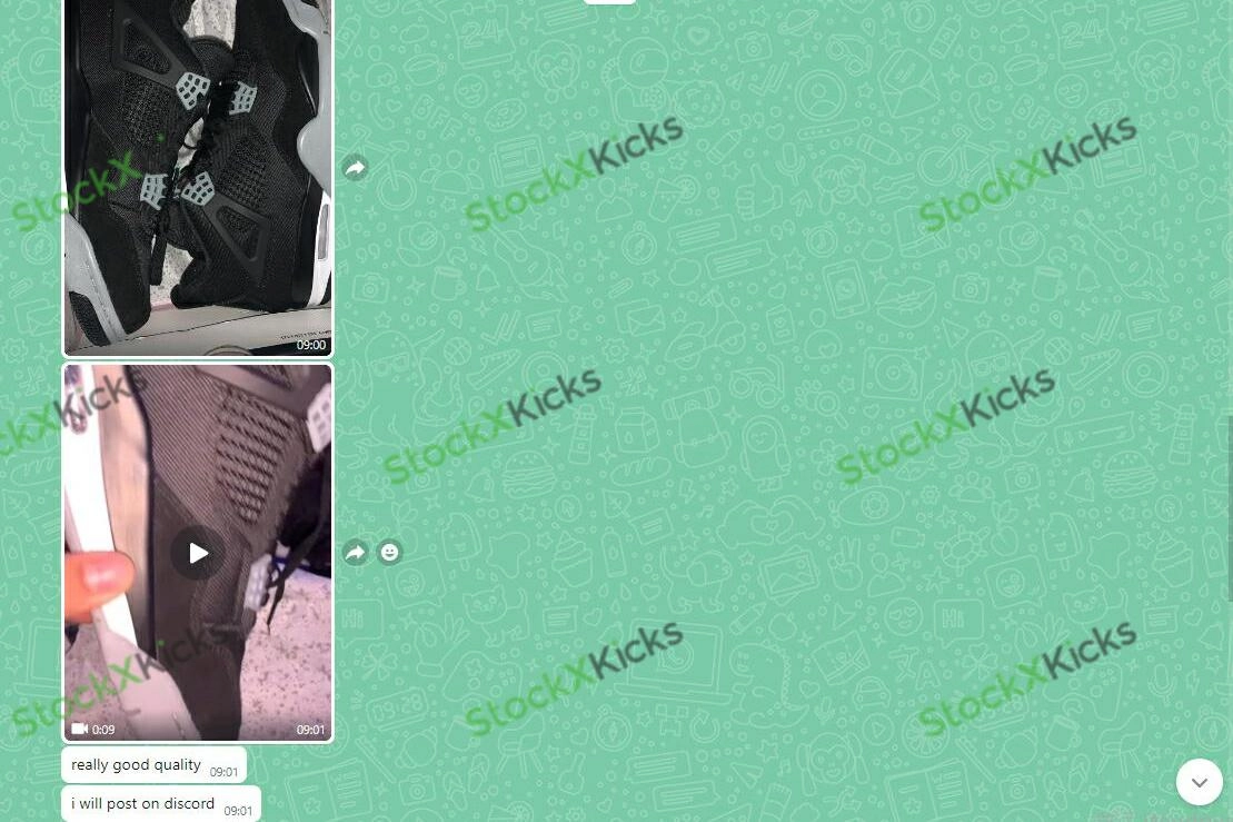 Feedback For Best Replica Air Jordan 4 Retro Black Canvas DH7138-006 From Stockxkicks Customers