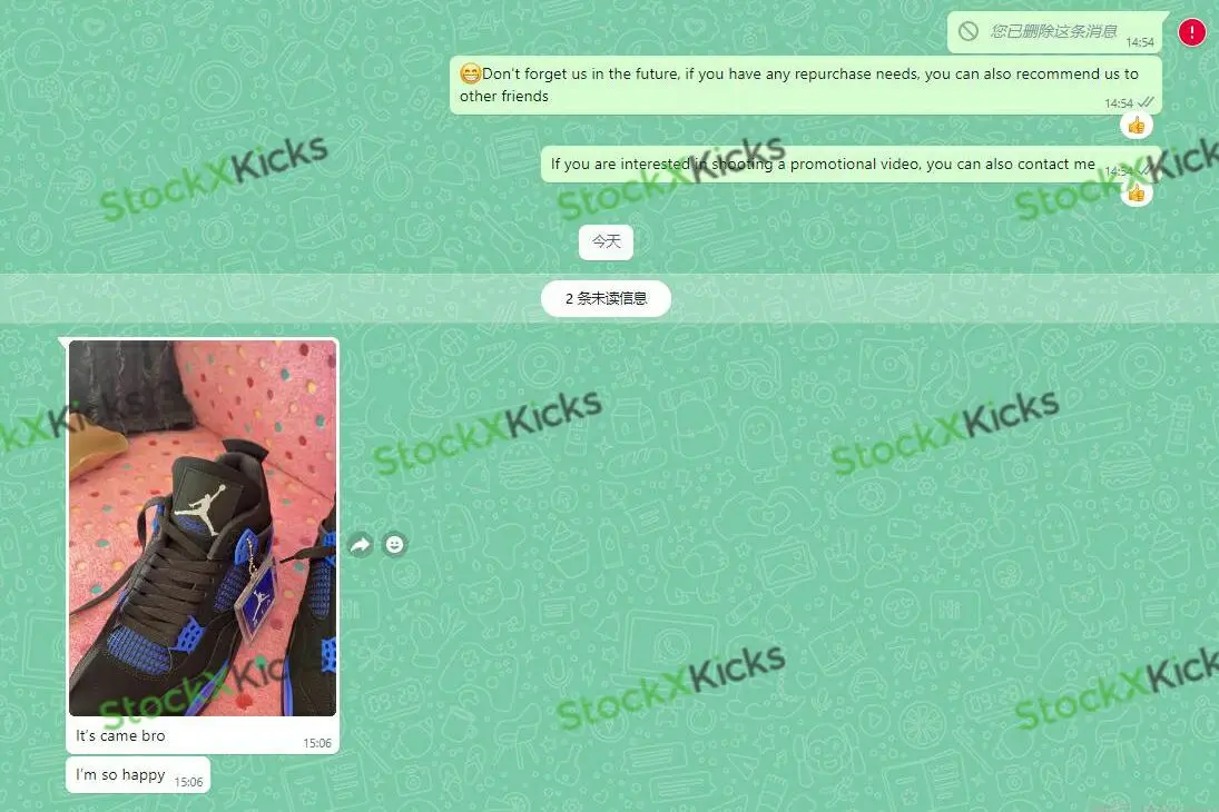 Feedback For Best Replica Air Jordan 4 Retro Blue Thunder CT8527-018 From Stockxkicks Customers