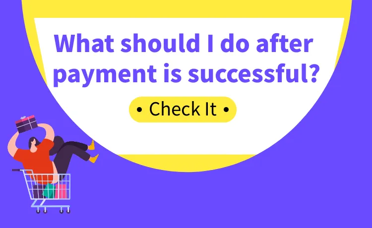 What should I do after the payment is successful?