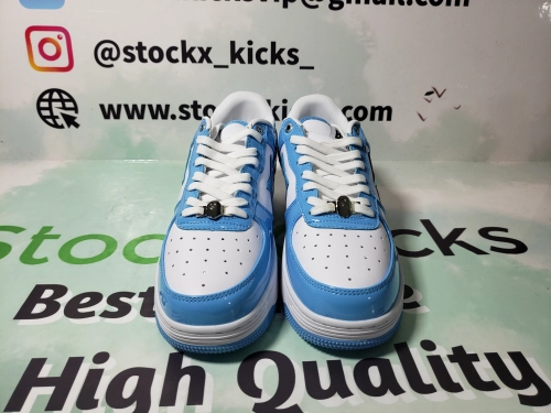 Stockx Kicks QC Pictures | Best  A Bathing Ape Bape Sta Low White Blue Reps