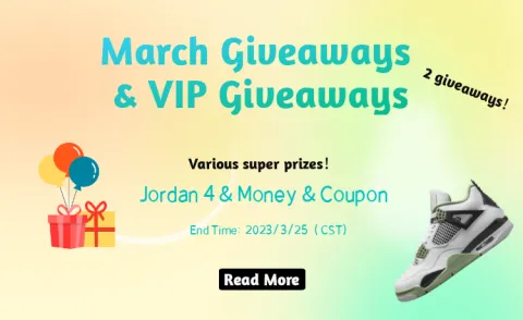 Stockxkicks March Giveaways And VIP Giveaways