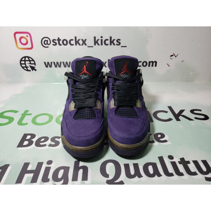 Travis Scott x Jordan 4 Purple Reps AJ4-766302 : Stockxkicks Quality Check Photos Leave Customers Impressed
