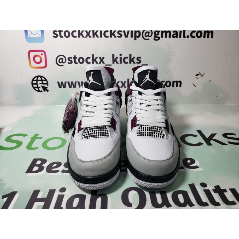 Experience the Quality of Jordan 4 PSG Reps CZ5624-100 with Stockx Kicks' Thorough QC Process