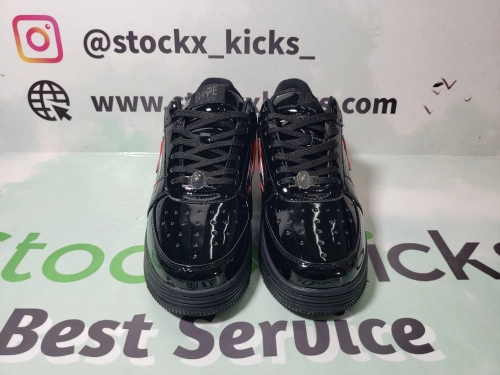 Best Fake Bape QC: BapeSta Shark Black Reps 1H30-191-012-BLK From Stockxkicks