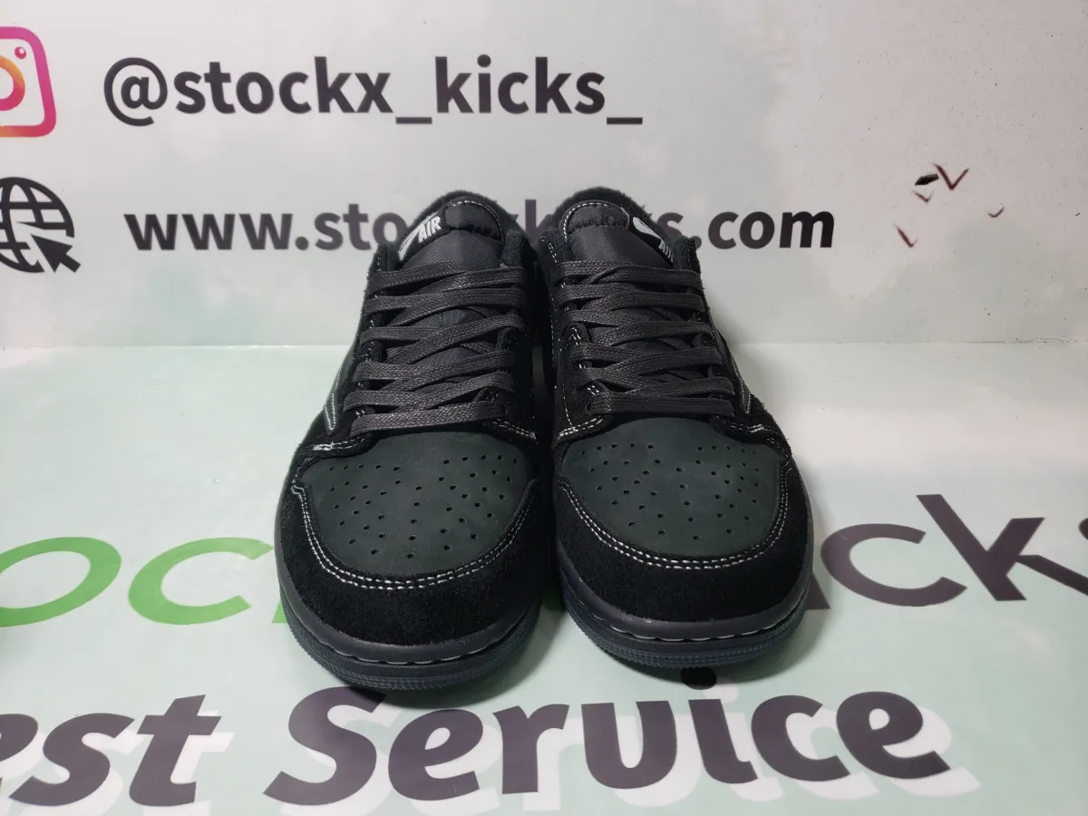 Best replica sneakers website - Stockx Kicks offer best travis scott jordan 1 low black phantom reps. You can get Jordan 1 fake here 