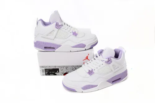 Unboxing Air Jordan 4 White Purple reps! Buy best Jordan 4 reps shoes from stockx kicks!