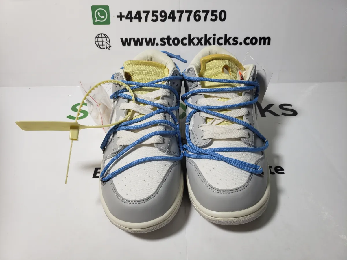 Stockx Kicks sells best Nike Dunk Low Off-White Lot 5 reps, including nike dunk reps shoes for cheap