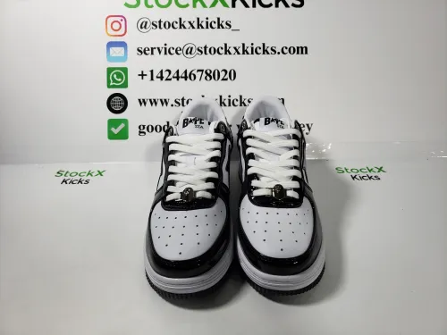 Stockx Kicks Sells Cheap A Bathing Ape Bape Sta Low Black White Reps Shoes
