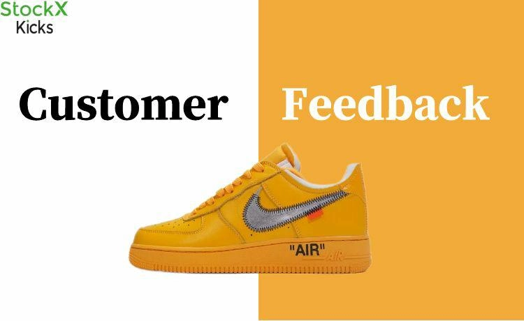 Customer Feedback:Off-White x Nike Air Force 1 Low University Gold DD1876-700