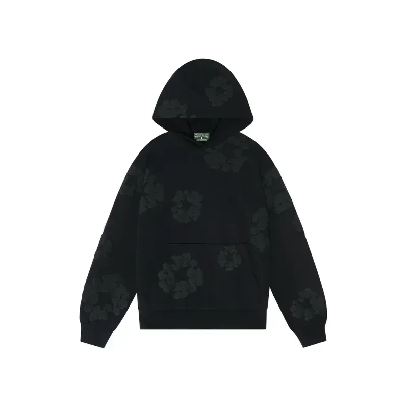 Customer Feedback:Denim Tears Cotton Wreath Hoodie Black Monochrome