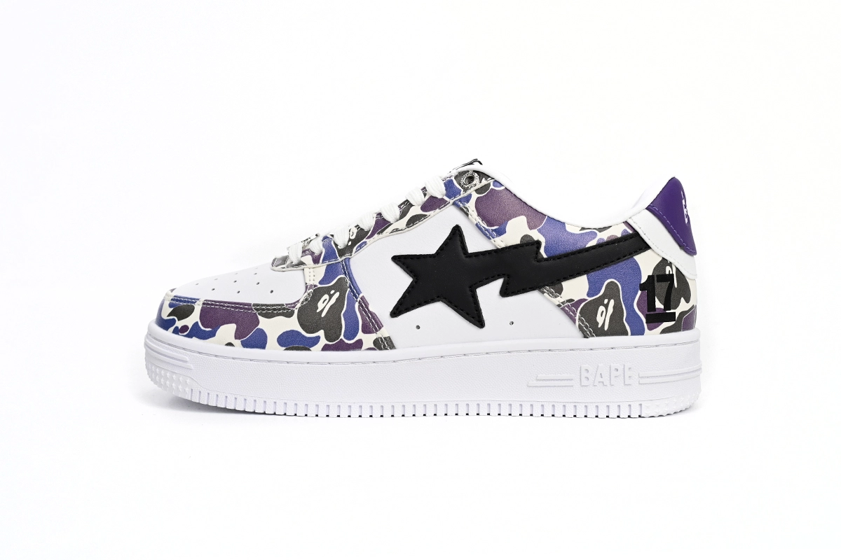 Customer Feedback:A Bathing Ape Bape Sta Low White Purple Color Spray 1H30-191-004