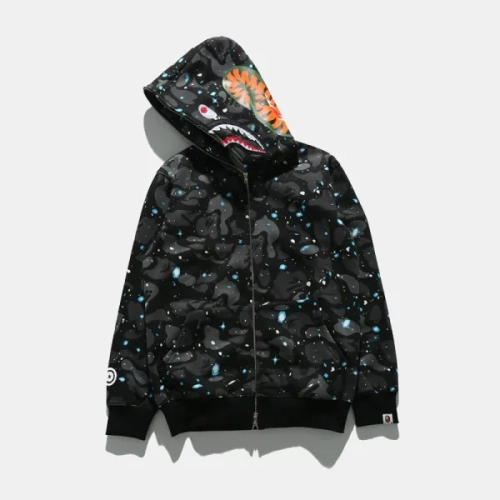 Customer Feedback：BAPE Space Camo Shark WGM Full-Zip Hoodie Black