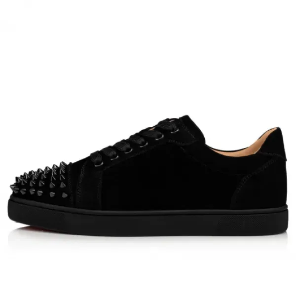 Replica Sneakers QC Photos: Christian Louboutin Louis Junior Spikes Men's Flat