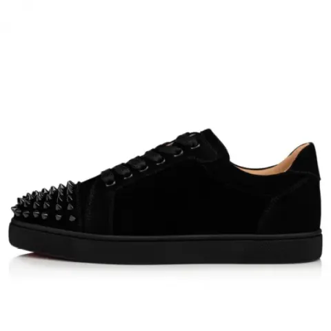 Replica Sneakers QC Photos: Christian Louboutin Louis Junior Spikes Men's Flat