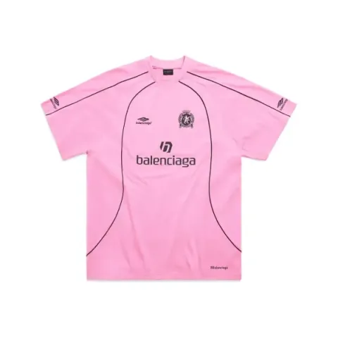 Customer Feedback：Balenciaga Miami Soccer T-Shirt Oversized Pink/Black