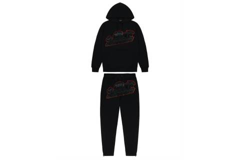 Customer Feedback：Trapstar Blakc Shooters Hoodie Sweatpant Tracksuit Black Red CK 241206
