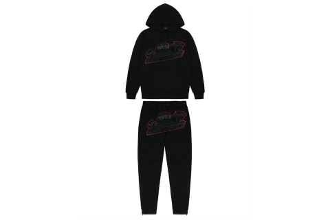 Customer Feedback：Trapstar Blakc Shooters Hoodie Sweatpant Tracksuit Black Red CK 241206