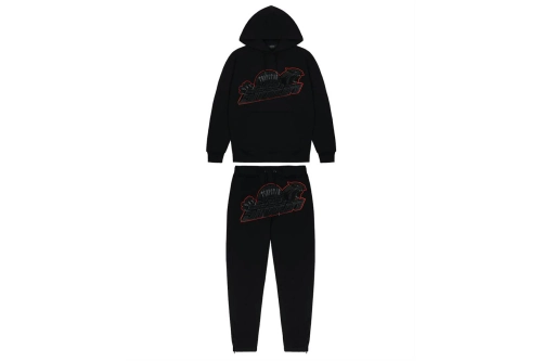 Customer Feedback：Trapstar Blakc Shooters Hoodie Sweatpant Tracksuit Black Red CK 241206