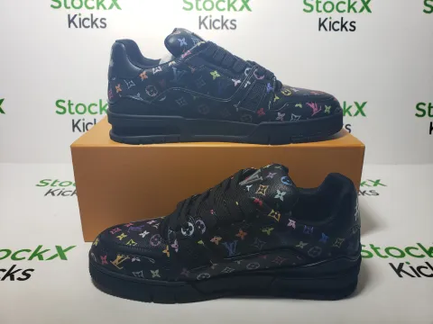 Replica Sneakers QC Photos：Louis Vuitton Murakami Takashi Black 1AHEL2