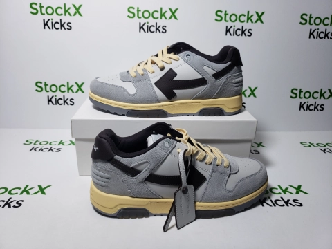 Replica Sneakers QC Photos：PK God Batch OFF-WHITE Out Of Office OOO Low Light Grey Anthracite OMIA189S 24LEA011 0511