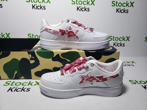 Replica Sneakers QC Photos：Bape Sta Low White Red Camouflage 1H20-191-045