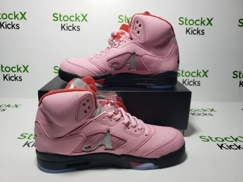 Replica Sneakers QC Photos：PK God Batch Air Jordan 5 Retro x Awake NY 'Arctic Pink' DV4982-600
