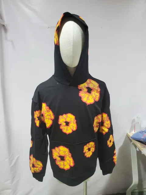 Replica Clothing QC Photos：Denim Tears x Offset Wreath Hoodie Black YZ 241212