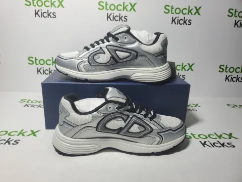 Replica Sneakers QC Photos：Dior B30 Black Silver 3SN279 ZMA1 6141