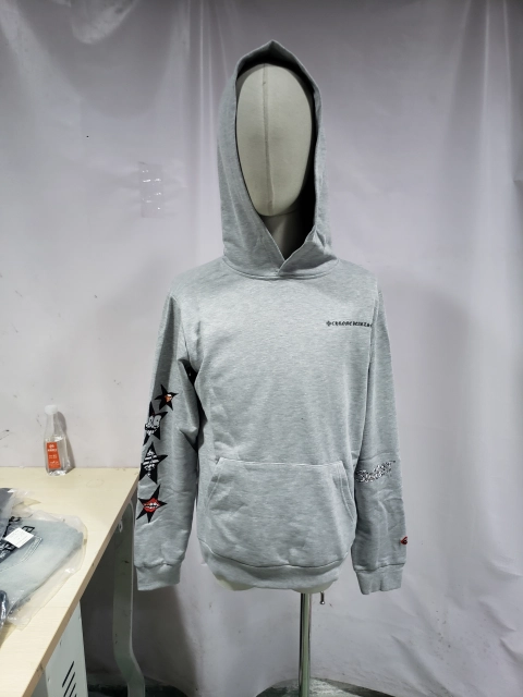 Replica Clothing QC Photos：Chrome Hearts Matty Boy Hoodie Grey