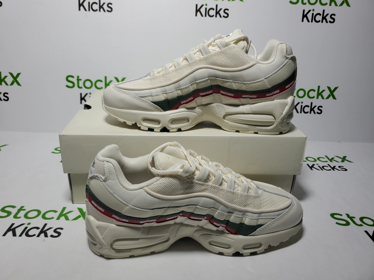 Replica Sneakers QC Photos：PK God Batch Nike Air Max 95 x UNDEFEATED White IB4453-100