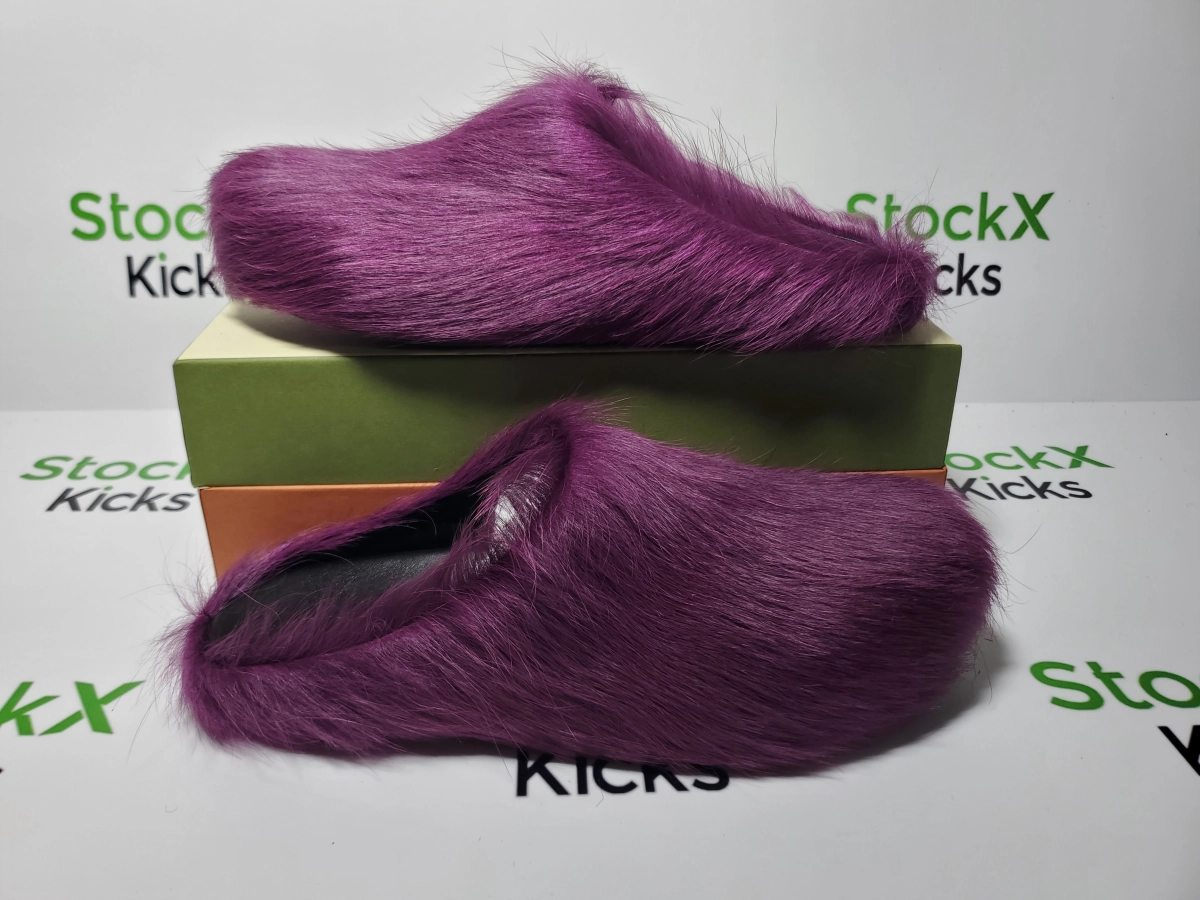 Replica Sneakers QC Photos：Marni Long-hair Calfskin Wine Red SBMS004601P412200C68