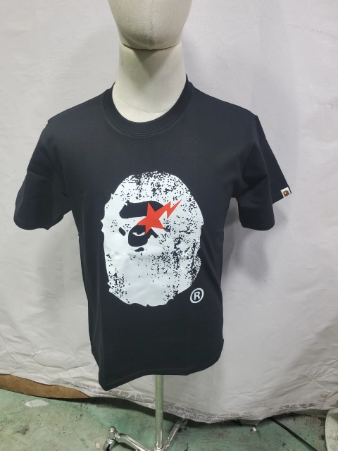 Replica Clothing QC Photos：Bape T-Shirt Black/ Blue EG 1044