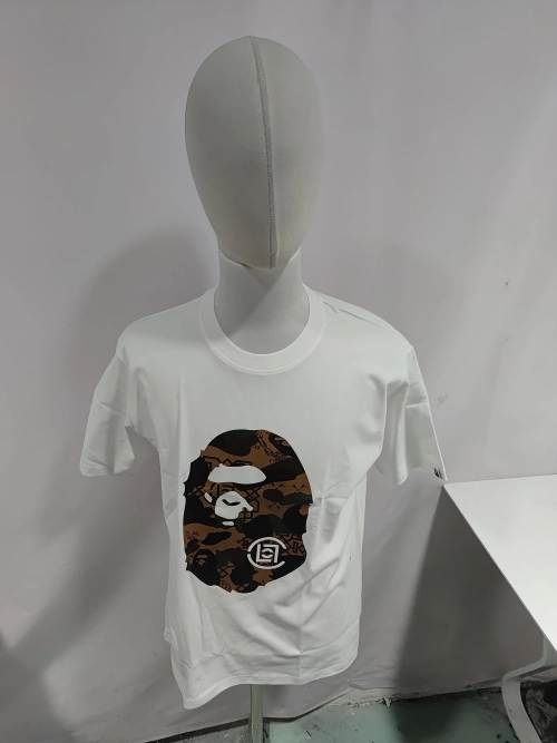 Replica Clothing QC Photos：Bape T-Shirt Black/ White EG 1051