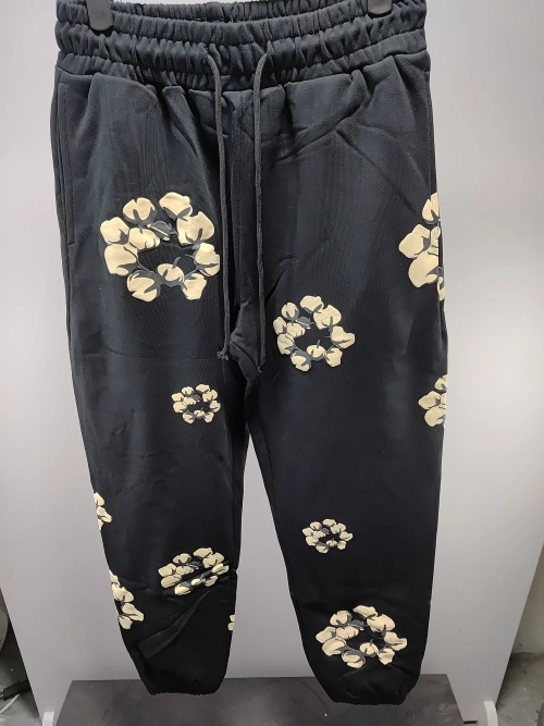 Replica Clothing QC Photos：Denim Tears x CPFM Cactus Tears Wreath Sweatpant Black YZ 241209