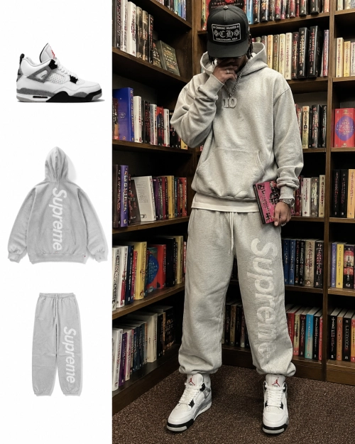 Best Back to School Outfit 2026: Supreme Satin Tracksuit & Air Jordan 4 White Cement | Stockxkicks