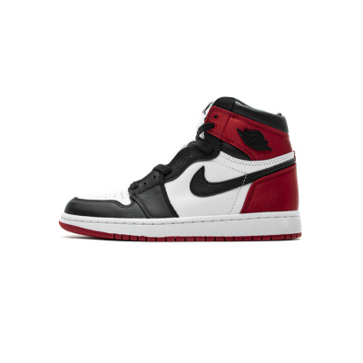 PK God Air Jordan 1 Retro High Satin Black Toe (W) CD0461-016