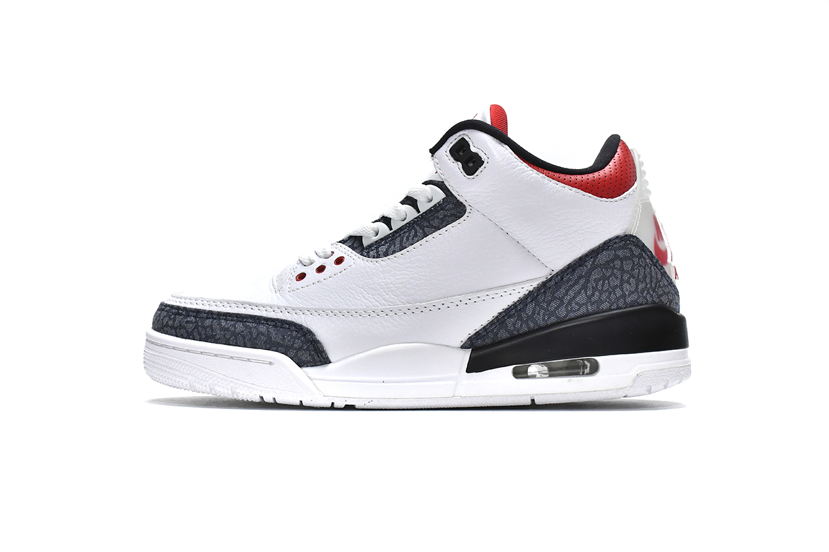 PK God Air Jordan 3 Retro SE Fire Red Denim (2020) CZ6431-100