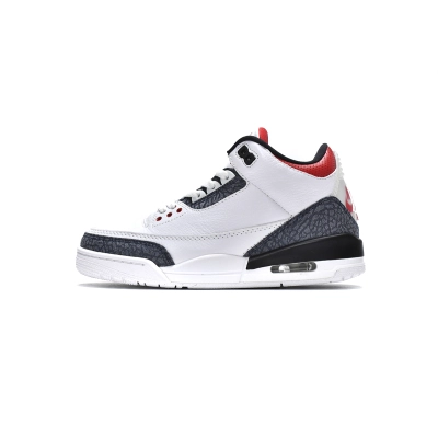 PK God Air Jordan 3 Retro SE Fire Red Denim (2020) CZ6431-100 01