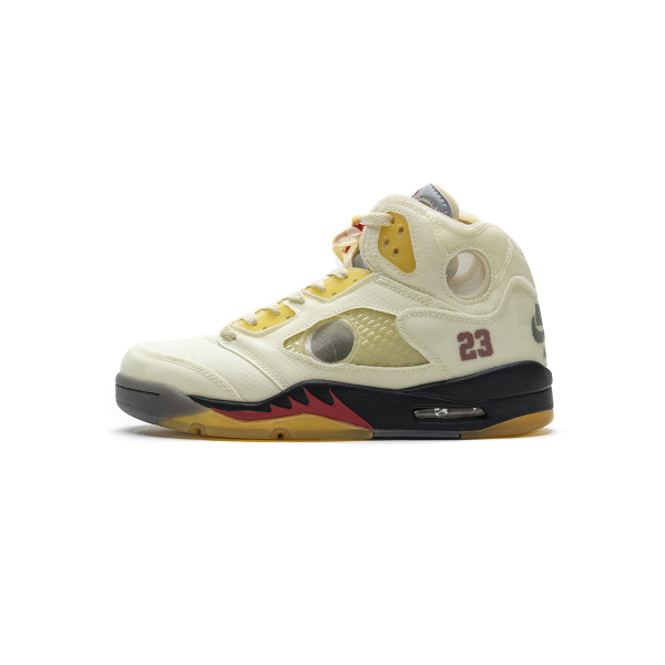 PK God Air Jordan 5 Retro OFF-WHITE Sail DH8565-100