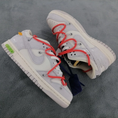 PK God Nike Dunk Low Off-White Lot 13 DJ0950-110  01