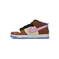 PK God Nike Dunk Mid Social Status Free Lunch Chocolate Milk DJ1173-700